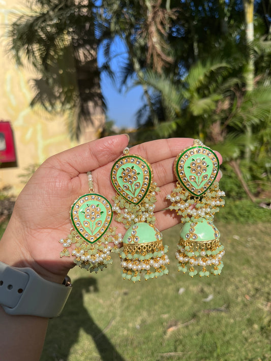 Reha earings tikka