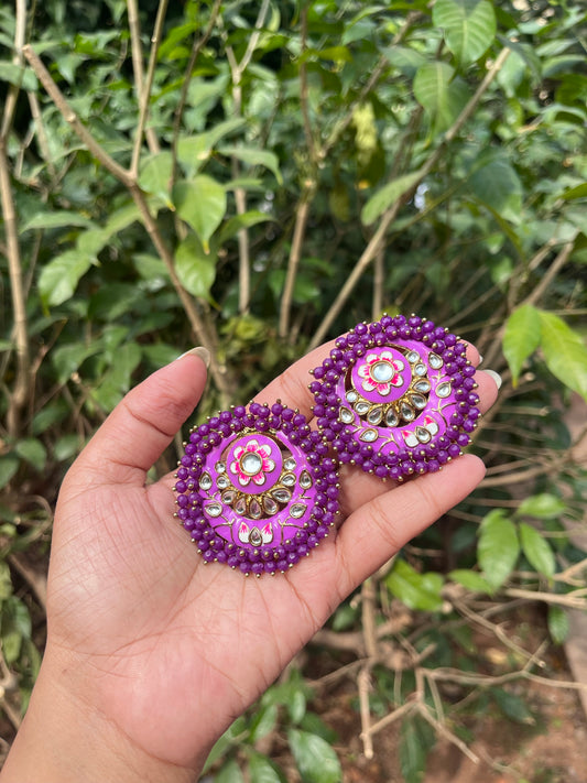 Spruha studs - Purple