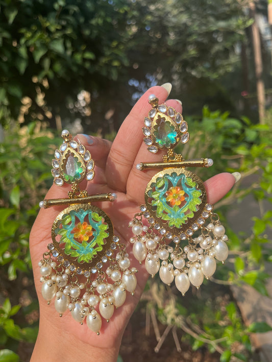 Siya earings- Flourescent Colour