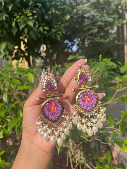 Siya earings- Flourescent Colour